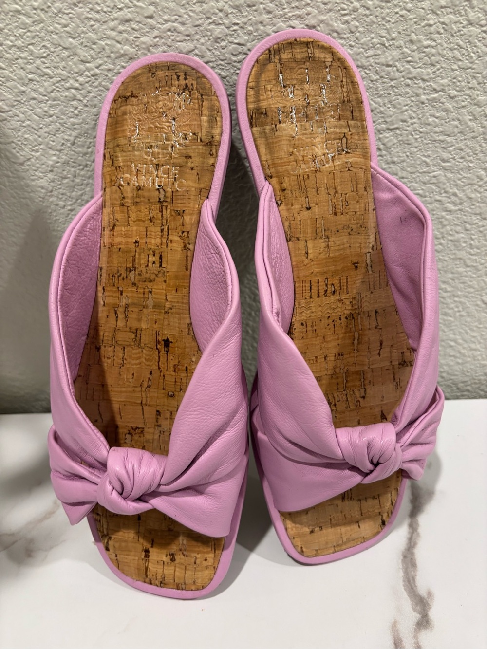Vince Camuto Lilac Knot Slide Sandals - Picture 3 of 6